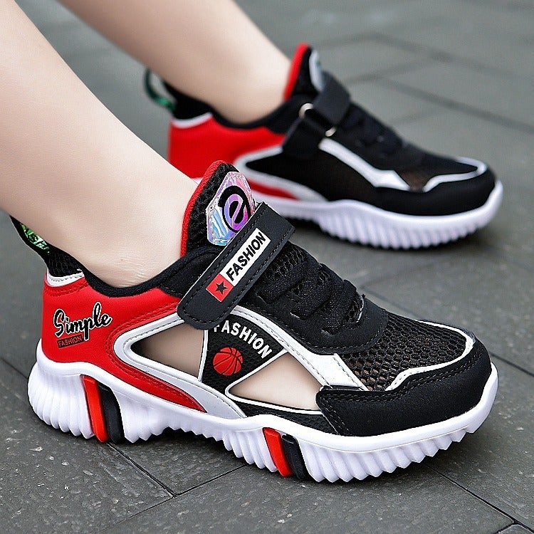 Boys Sandals Summer Mesh Breathable Children'S Torre Shoes Large Children'S Hollow Toe Baotou Boys - Image 2